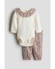 H&M H&M 2-piece Cotton Bodysuit And Pants Set - 1