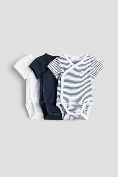 H&M H&M 3-pack Wrapover Bodysuits