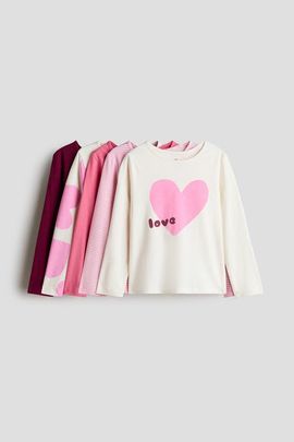 H&M H&M 5-pack Long-sleeved Cotton T-shirts