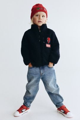 H&M H&M Appliquéd Teddy Fleece Jacket