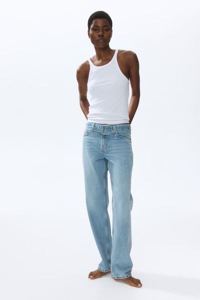 H&M H&M Barrel-leg High-waist Jeans