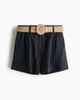 H&M H&M Belted Linen-blend Shorts - 2