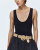 H&M H&M Belted Linen-blend Shorts - 5