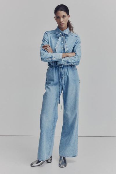 H&M H&M Belted Paper Bag Jeans