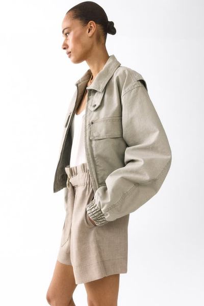 H&M H&M Belted Paper Bag Shorts