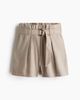 H&M H&M Belted Paper Bag Shorts - 2
