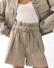 H&M H&M Belted Paper Bag Shorts - 3