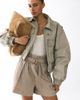 H&M H&M Belted Paper Bag Shorts - 5
