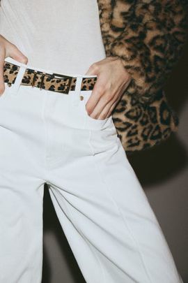 H&M H&M Belted Straight High Jeans