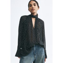 H&M H&M Blouse With Scarf Collar
