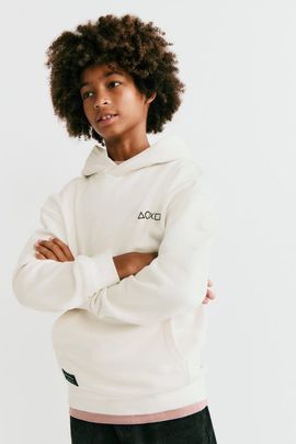 H&M H&M Brushed-inside Printed Hoodie