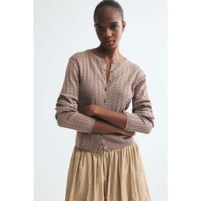 H&M H&M Cable-knit Cardigan