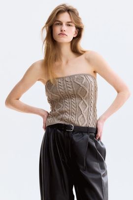 H&M H&M Cable-knit Tube Top