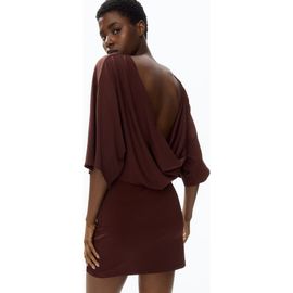 H&M H&M Cape-sleeved Low-back Dress