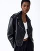 H&M H&M Coated Biker Jacket - 5