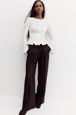 H&M H&M Crinkled Tailored Trousers