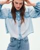 H&M H&M Denim-look Cotton Blouse - 5