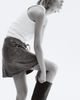 H&M H&M Denim Lace-up Mini Skirt - 4