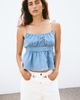 H&M H&M Denim Top With Tie Shoulder Straps - 3