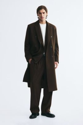 H&M H&M Double-breasted Wool-blend Coat