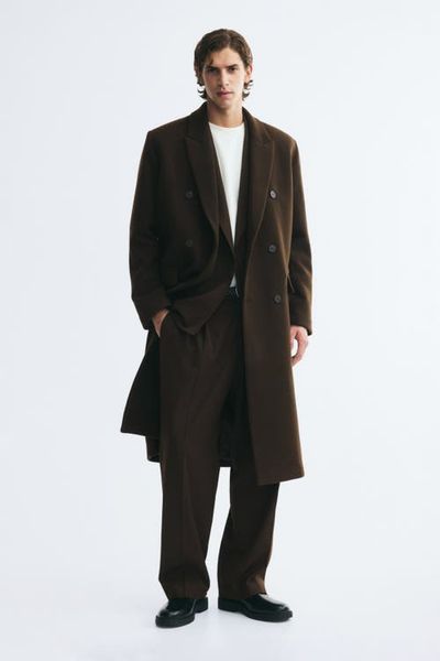 H&M H&M Double-breasted Wool-blend Coat