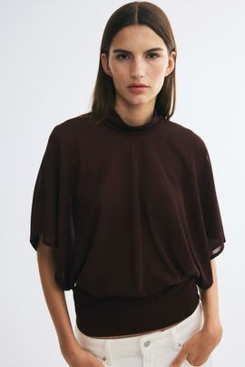 H&M H&M Draped Cowl-back Top