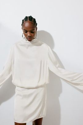 H&M H&M Draped Satin Dress