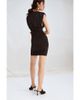 H&M H&M Draped Shoulder-pad Dress - 1