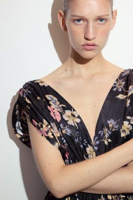 H&M H&M Draped Tie-detail Dress