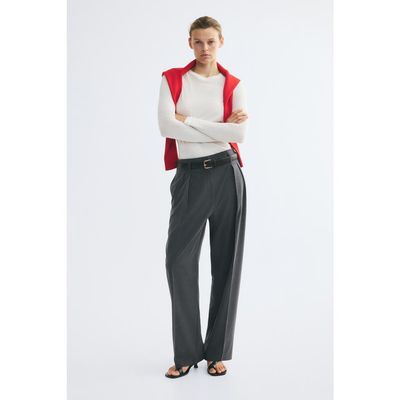 H&M H&M Dress Pants With Belt