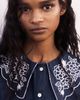 H&M H&M Embroidered-collar Denim Blouse - 1