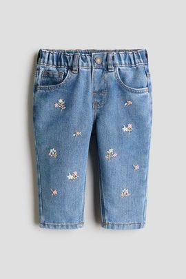 H&M H&M Embroidery-detail Jeans