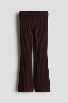H&M H&M Flared Cable-knit Leggings