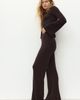 H&M H&M Flared Rib-knit Linen-blend Trousers - 5