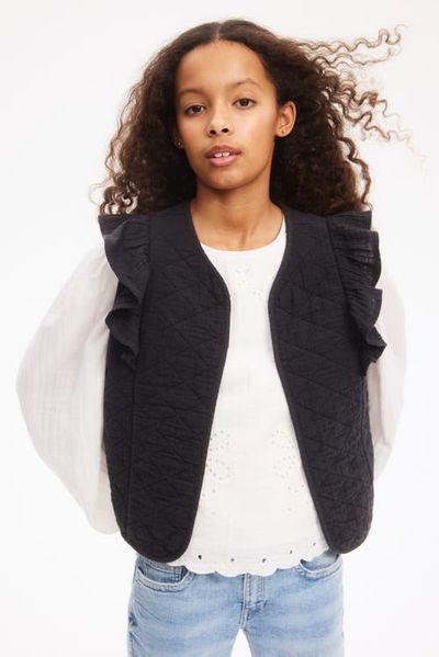 H&M H&M Flounced Cotton Muslin Waistcoat