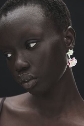 H&M H&M Flower-detail Front-back Earrings