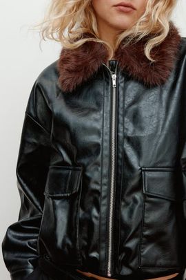 H&M H&M Fluffy-collared Jacket