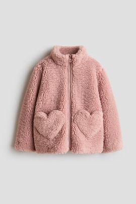 H&M H&M Heart-pocket Teddy Fleece Jacket