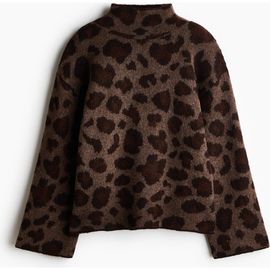H&M H&M Jacquard-knit Mock Turtleneck Sweater