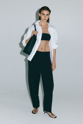 H&M H&M Jersey Barrel-leg Pants