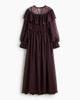 H&M H&M Lace-detail Chiffon Dress - 1