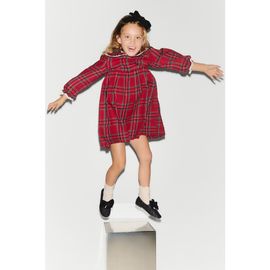 H&M H&M Lace-trimmed Flannel Dress