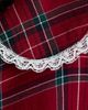 H&M H&M Lace-trimmed Flannel Dress - 5