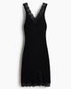 H&M H&M Lace-trimmed Rib-knit Dress - 2