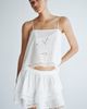H&M H&M Lace-trimmed Tiered Skirt - 1
