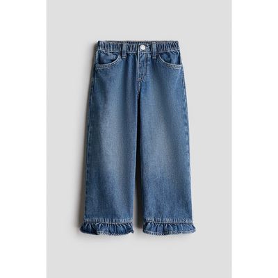 H&M H&M Loose-fit Ruffle-trimmed Jeans