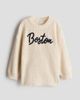 H&M H&M Loose-fit Text-motif Sweater - 2