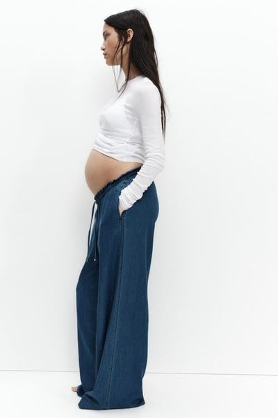 H&M H&M Mama Wide Paper Bag Trousers