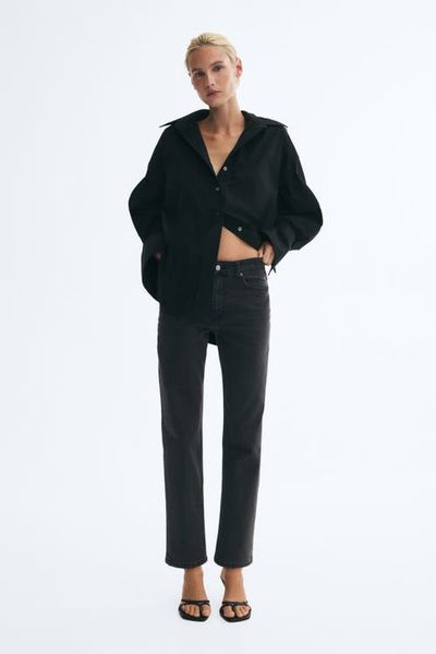 H&M H&M Mom Regular-waist Ankle Jeans