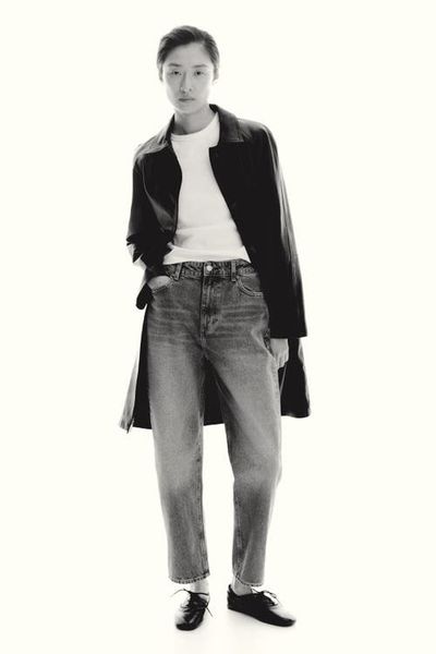 H&M H&M Mom Slim-fit High-waist Ankle Jeans
